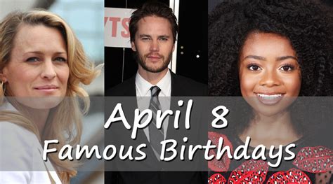 famous birthdays april 8.